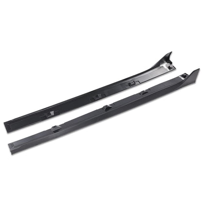G-PLUS Side Skirt Extensions Compatible with Honda Civic 4 Door Sedan 2016-2019 Side Skirt Extension Rocker Panel Driver Passenger Side Matte Black