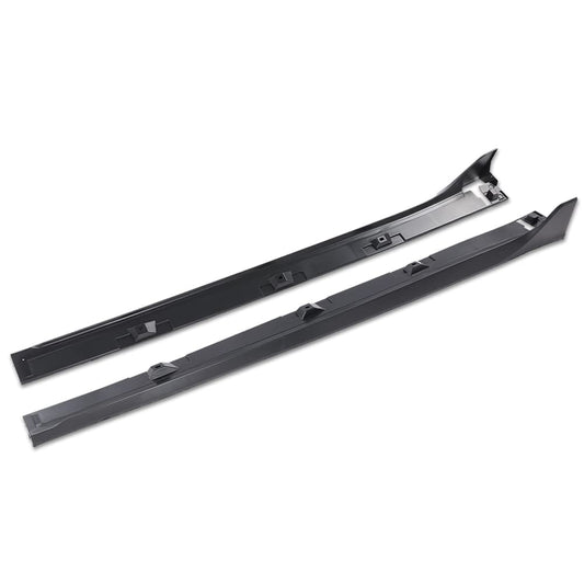 G-PLUS Side Skirt Extensions Compatible with Honda Civic 4 Door Sedan 2016-2019 Side Skirt Extension Rocker Panel Driver Passenger Side Matte Black
