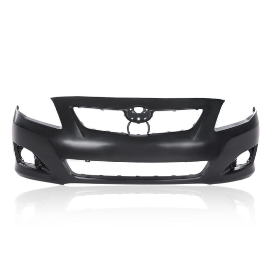 G-PLUS Front Bumper Cover Compatible with Toyota Corolla Sedan 2009 2010, Not Fit S/XRS Models, 615343423104 TO1000343 5211902990, Black Primered