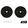 G-PLUS 2pcs 9" Chainsaw Brush Blade 14 Tooth Cutter Trimmer Head Weed Mower Saw Blade Black