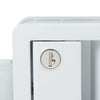 G-PLUS RV Entry Door Lock Handle Knob White Trailer Door Lock with Paddle Deadbolt Entry Door Lock Handle Knob Kit with 2 Keyed Compatible with Camper Horse Trailer Cargo Hauler