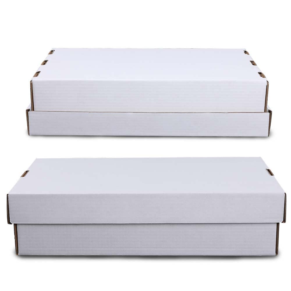 G-PLUS Card Storage Box Cardboard Baseball Monster Trading Card 3000 Count Versatile Corrugated Cardboard Box 2 Pack