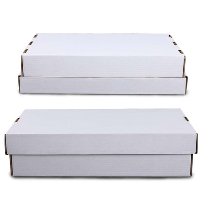 G-PLUS Card Storage Box Cardboard Baseball Monster Trading Card 3000 Count Versatile Corrugated Cardboard Box 2 Pack