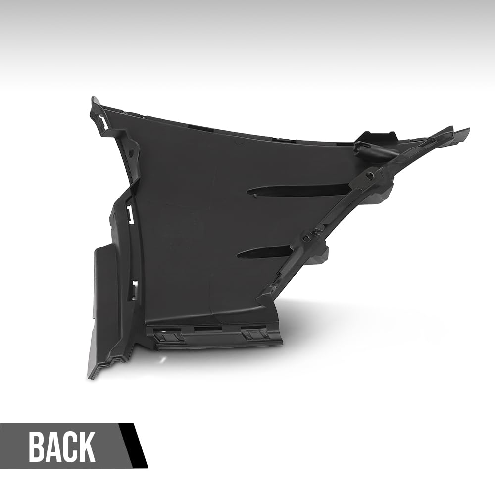 G-PLUS Front Left Side Lower Bumper Air Shield Compatible with Benz A220 & A35 AMG 2019 2020 2021 2022 With AMG Package 1778853803, MB1038211 Black
