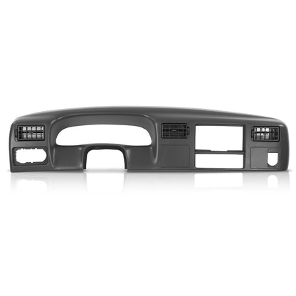 G-PLUS Dash Board Bezel Radio Cluster Trim Panel W/o Hole, Compatible with Ford F250 F350 Super Duty 1999-2004, Dark Gray