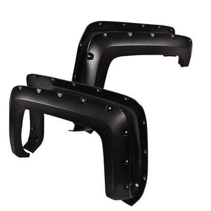 G-PLUS Fender Flares Compatible with Chevy Silverado 2500HD 3500HD 2014-2018 Fleetside 78.8"/97.6"/97.8" Long Bed Models (Regular Cab & Extended Cab) Upgrade Wheel Flares Smooth Pocket Rivet 4PCS
