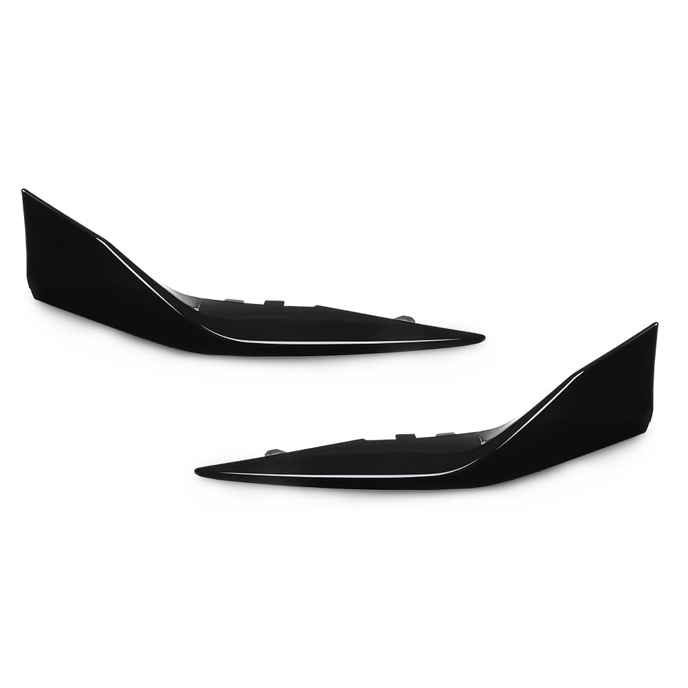 G-PLUS Left Right Front Bumper Side Lower Trim Compatible with Toyota Camry SE 2025 TO1046135, TO1047135 Glossy Black