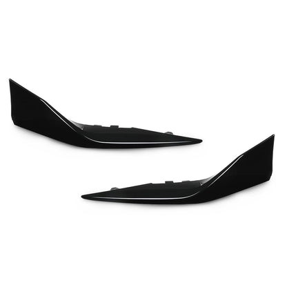 G-PLUS Left Right Front Bumper Side Lower Trim Compatible with Toyota Camry SE 2025 TO1046135, TO1047135 Glossy Black