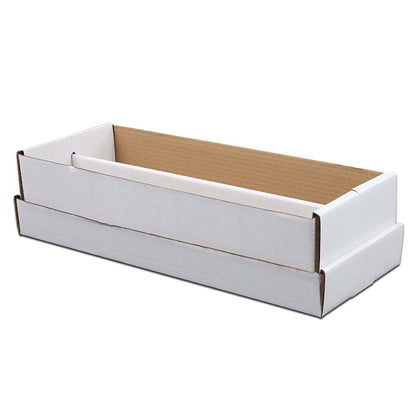 G-PLUS 2-Cell Trading Card Storage Box 1600 Count Corrugated Cardboard Box Holds over 300 3x4 Toploads Sports/Trading Card (Card not included)