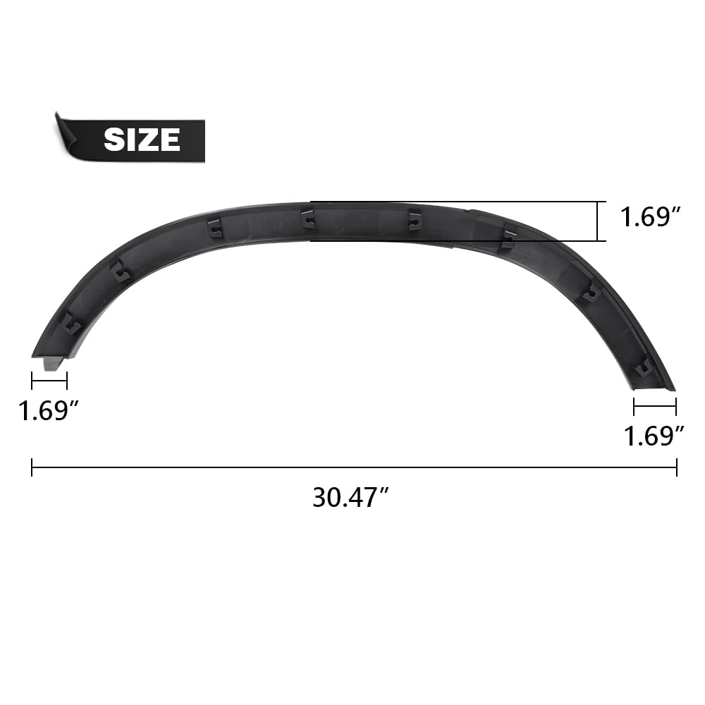 G-PLUS Rear Left Fender Wheel Flare Trim Molding Compatible with Chevy Trax LTZ 2013-2016, Fit Trax Premier 2017-2020/Trax LS LT 2013-2022 95298241 GM1790123