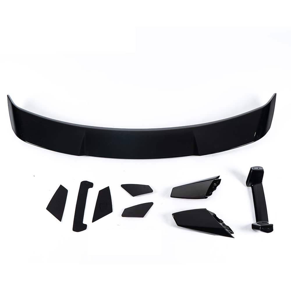 G-PLUS Rear Spoiler Wing Compatible with 2015-2020 Ford Mustang S550 Black