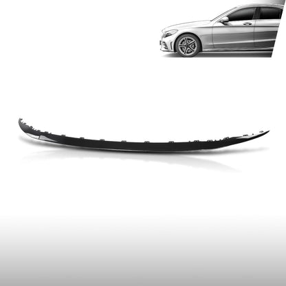 G-PLUS Front Bumper Molding Trim Cover Compatible with Benz C300 2019-2023 For Models With AMG Styling 2058858902, 2058859002 Glossy Black