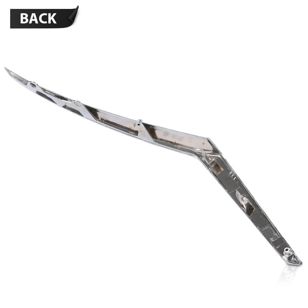 G-PLUS Front Left Side Bumper Cover Molding Chrome Trim 1pc Silver Compatible with Nissan Kicks 2021-2023 (For S And SV Models) NI1046111, 191275878064, 620755R00A