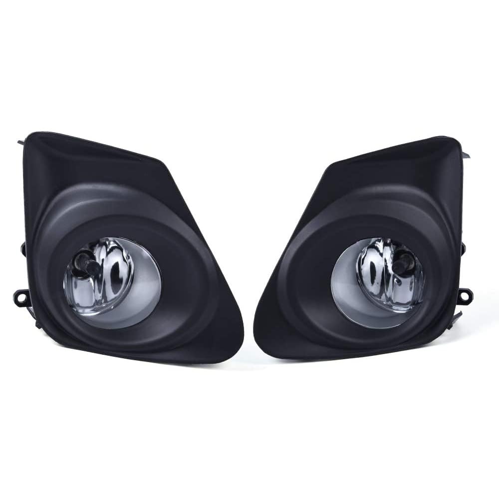 G-PLUS Bumper Fog Lights Compatible with 2011-2013 Toyota Corolla Altis Clear Driving Fog Lamps Accessories Driver & Passenger Side Pair