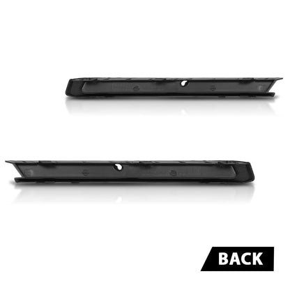 G-PLIS Bumper Trim w/Fog Light Hole Front LH and RH Compatible with Volkswagen Jetta Wolfsburg Edition 2015-2018 5C6807234A9B9, 5C6807233A9B9, VW1039137, VW1038137 Black