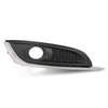 G-PLUS Fog Lamp Bezel Insert Front Right Passenger Side Compatible with Buick Regal 2014 2015 2016 2017 23142358, GM1039275 Chrome Black
