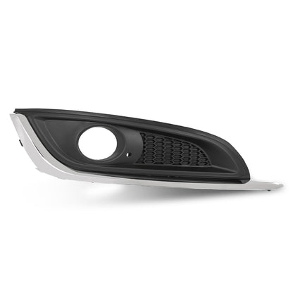 G-PLUS Fog Lamp Bezel Insert Front Right Passenger Side Compatible with Buick Regal 2014 2015 2016 2017 23142358, GM1039275 Chrome Black