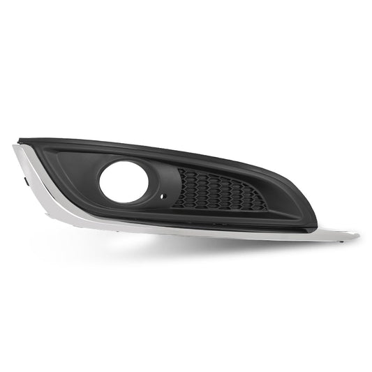 G-PLUS Fog Lamp Bezel Insert Front Right Passenger Side Compatible with Buick Regal 2014 2015 2016 2017 23142358, GM1039275 Chrome Black