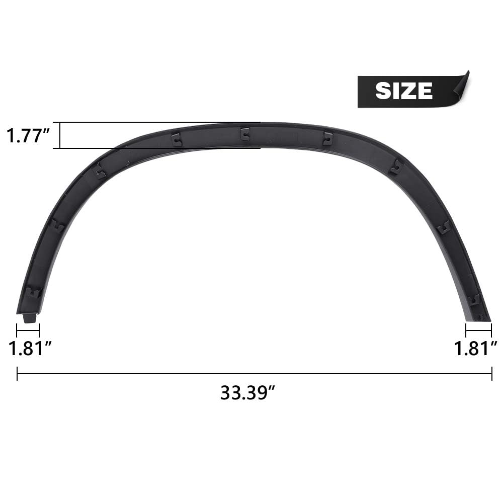 G-PLUS Front Right Wheel Housing Molding Trim Compatible With Chevy Trax 2017-2022 42490925, GM1291251 Passenger Side Fender Flares Trim