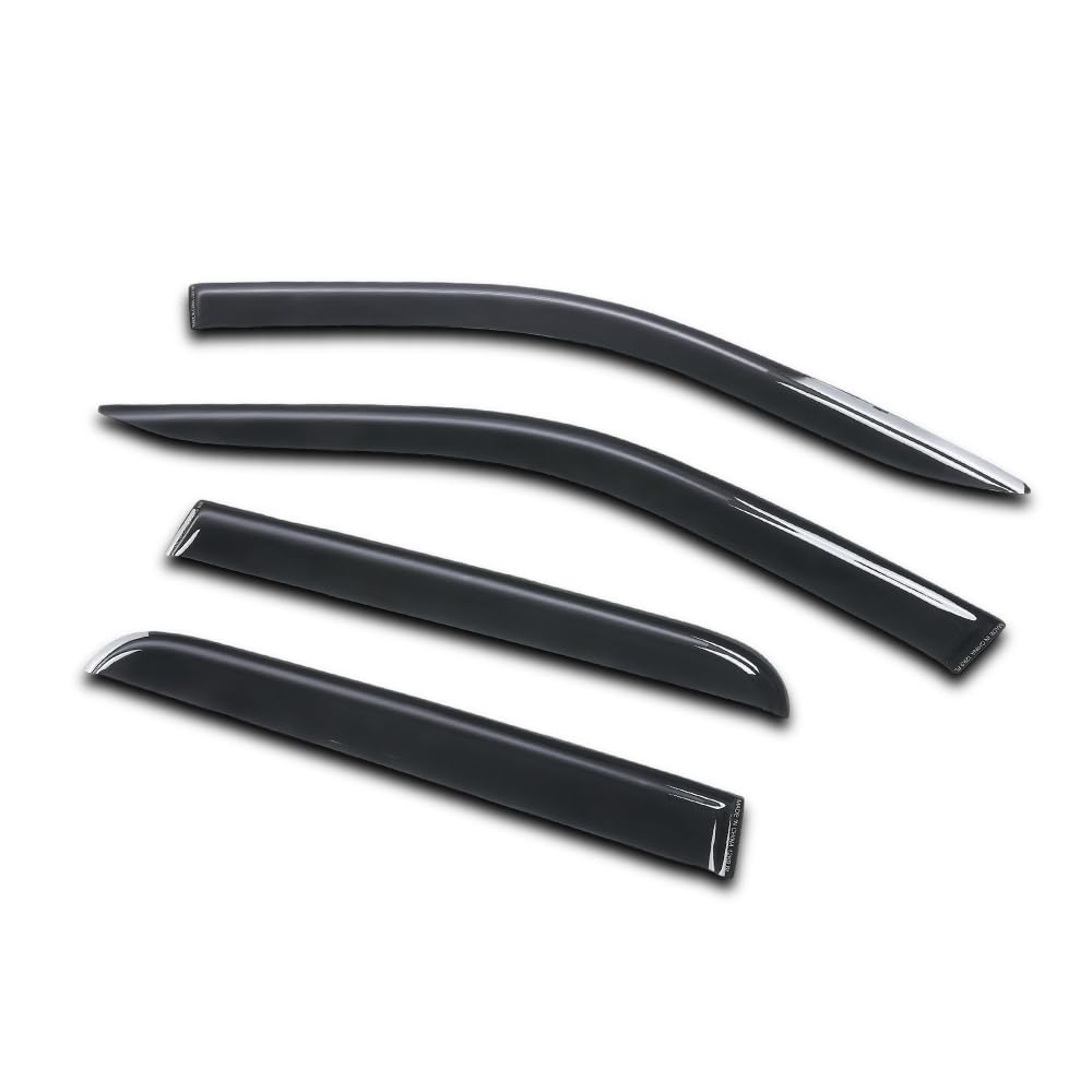 G-PLUS Out-Channel Window Vent Visor Deflectors Tape-On Side Rain Guards Compatible with Ford Maverick XL XLT Lariat 2022-2025 4PCS Smoky