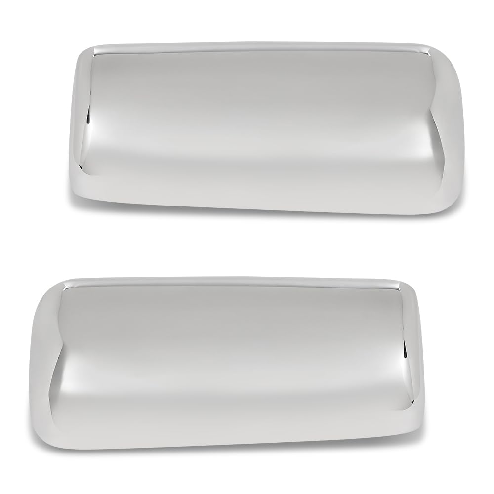G-PLUS Pair Door Mirror Covers Chrome, Compatible with Peterbilt 579 2013-2023, LH Driver & RH Passenger Side 2PCS