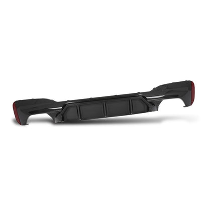 G-PLUS Rear Diffuser Compatible with BMW G30 5 Series 2017 2018 2019 2020 2021 2022 2023 Only Fit Models with M Sport Bumper Carbon Fiber Black