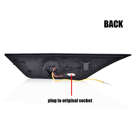 G-PLUS LED Switchback Signal Lamp Side Marker Lights Compatible with Honda Civic 2016 2017 2018 2019 2020 2021 33850TBAA02, 33850TBAA01, 33800TBAA02 Smoke Lens