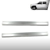 G-PLUS Rocker Panel Driver and Passenger Side Pair Compatible with Chevy Silverado GMC Sierra Pickup Truck Crew Cab 2014 2015 2016 Silver
