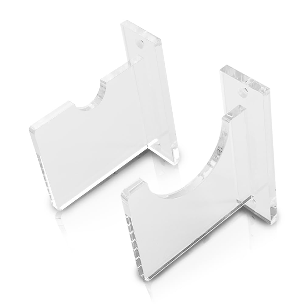 G-PLUS Baseball Bat Wall Mount for Horizontal Display, Alternative to Display Case, Clear Acrylic Mount Hanger Rack