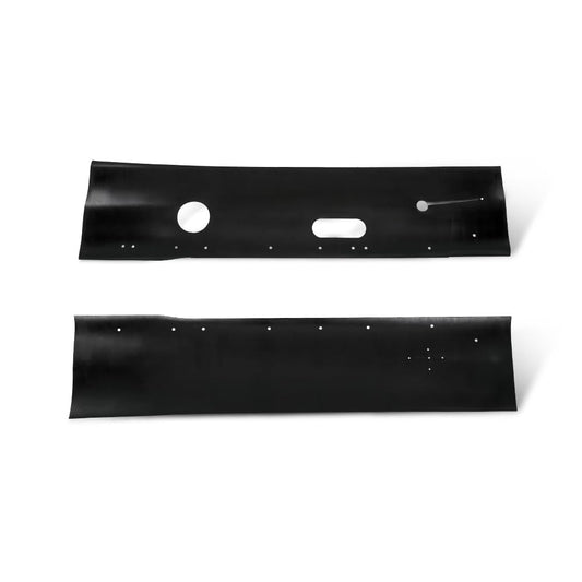 G-PLUS Engine Well Frame Rail Splash Shields Seals Compatible with Dodge Trucks D Series 2WD 1972-1981 Black