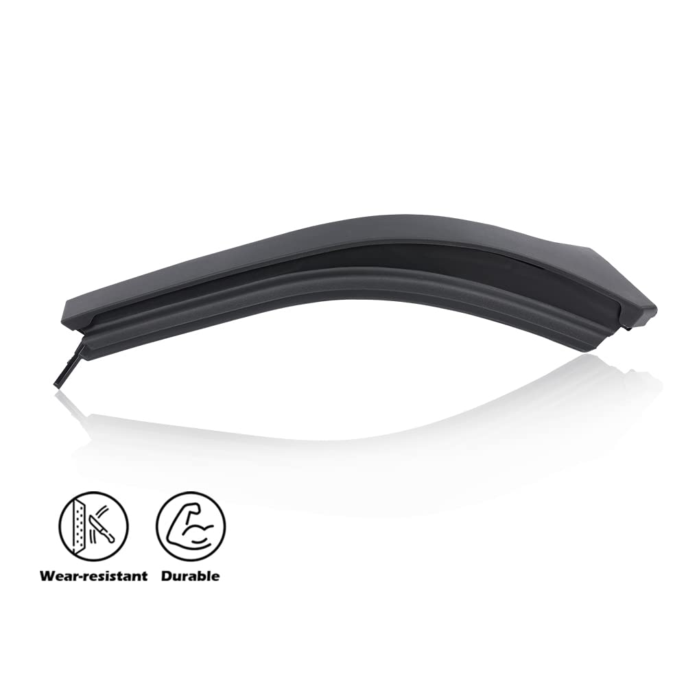 G-PLUS Front Left Side Bumper Trim Headlight Compatible with 2010-2018 RAM 2500 3500 55372919AD Black