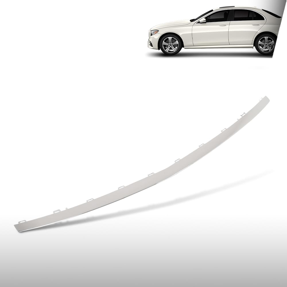 G-PLUS Front Bumper Face Bar Trim Lower Molding Fit Benz E400 4Matic Coupe/Base 2017-2018, Fit Benz E450 Base 2019-2020 2138857000, MB1044130 Silver