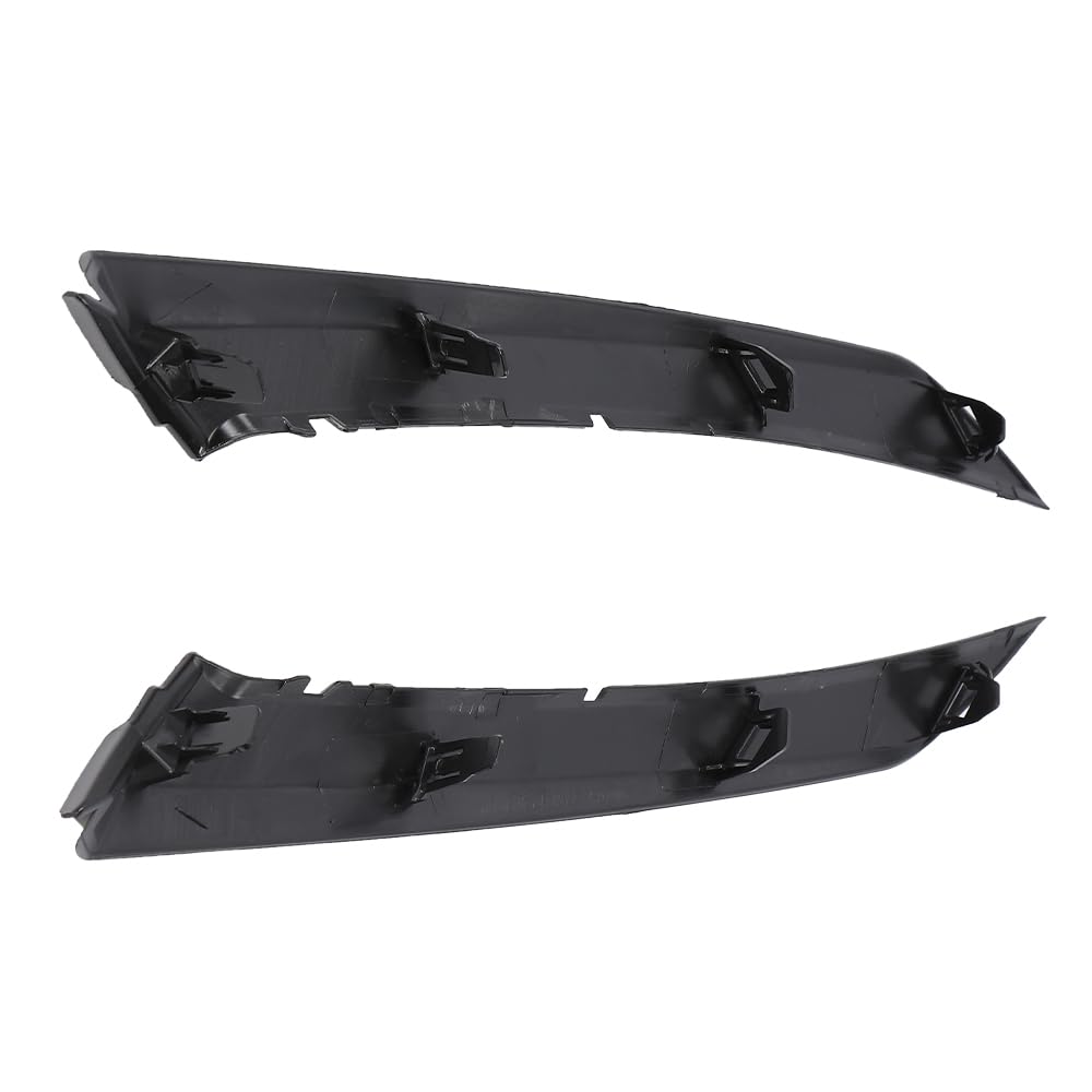 G-PLUS Front Grille Headlight Trim Molding Black Pair - Compatible with Toyota Camry Hybrid SE 2018-2021 / Camry SE Nightshade 2020 - 5271206100, 5271306100 Glossy Black