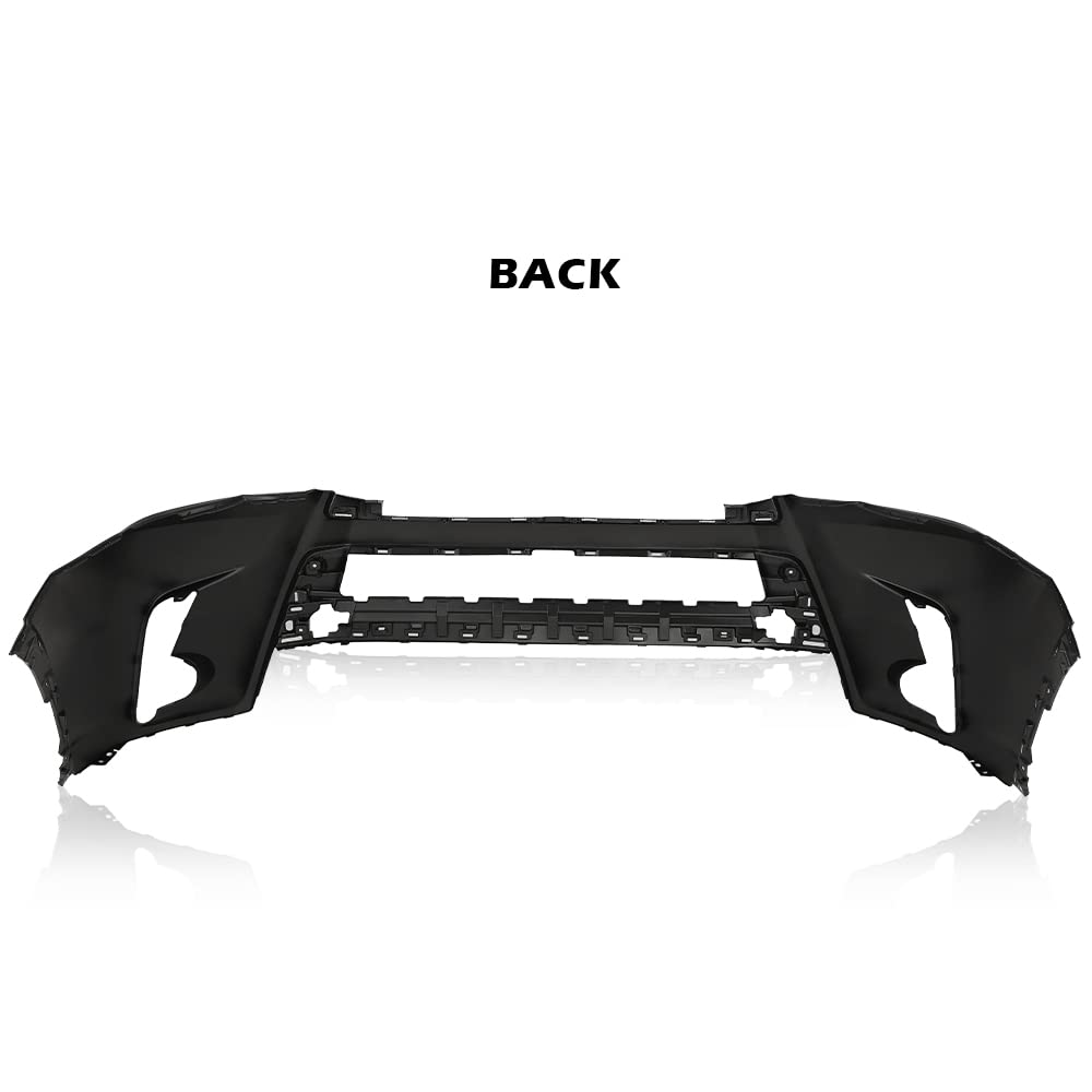 G-PLUS NEW Primered Front Bumper Cover Compatible with 2017 2018 2019 Toyota Highlander 521190E350160 TO1000427