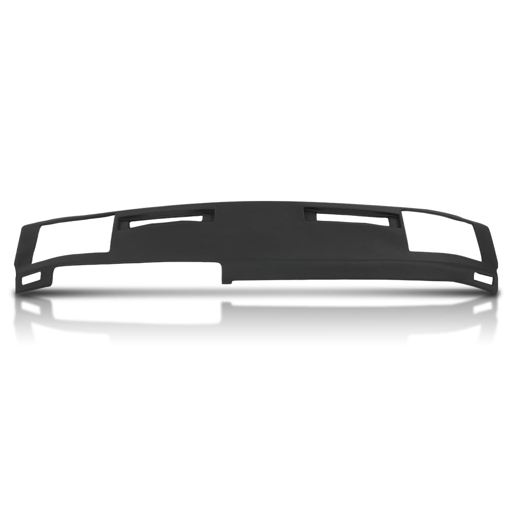 G-PLUS TPE Dash Cover Compatible with Chevy S10, S10 Blazer and GMC S15, Jimmy, Sonoma Pickups 1986-1993 Black
