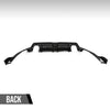 G-PLUS Rear Bumper Lip Diffuser LED Light Compatible with Honda Civic 2016 2017 2018 2019 2020 2021 Gloss Black