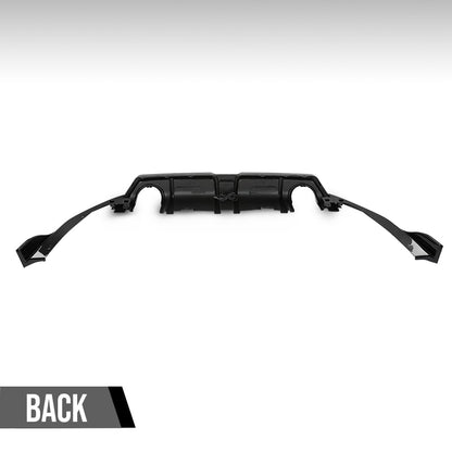 G-PLUS Rear Bumper Lip Diffuser LED Light Compatible with Honda Civic 2016 2017 2018 2019 2020 2021 Gloss Black