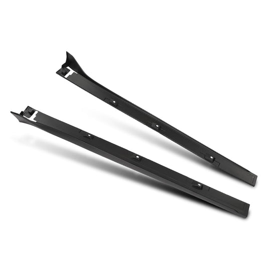G-PLUS Side Skirt Extension Compatible with Honda Civic Sedan 4 Door 2016 2017 2018 2019 2020 2021 including Si Model, Not Fit 2 Door or Type-R or Hatchback Black