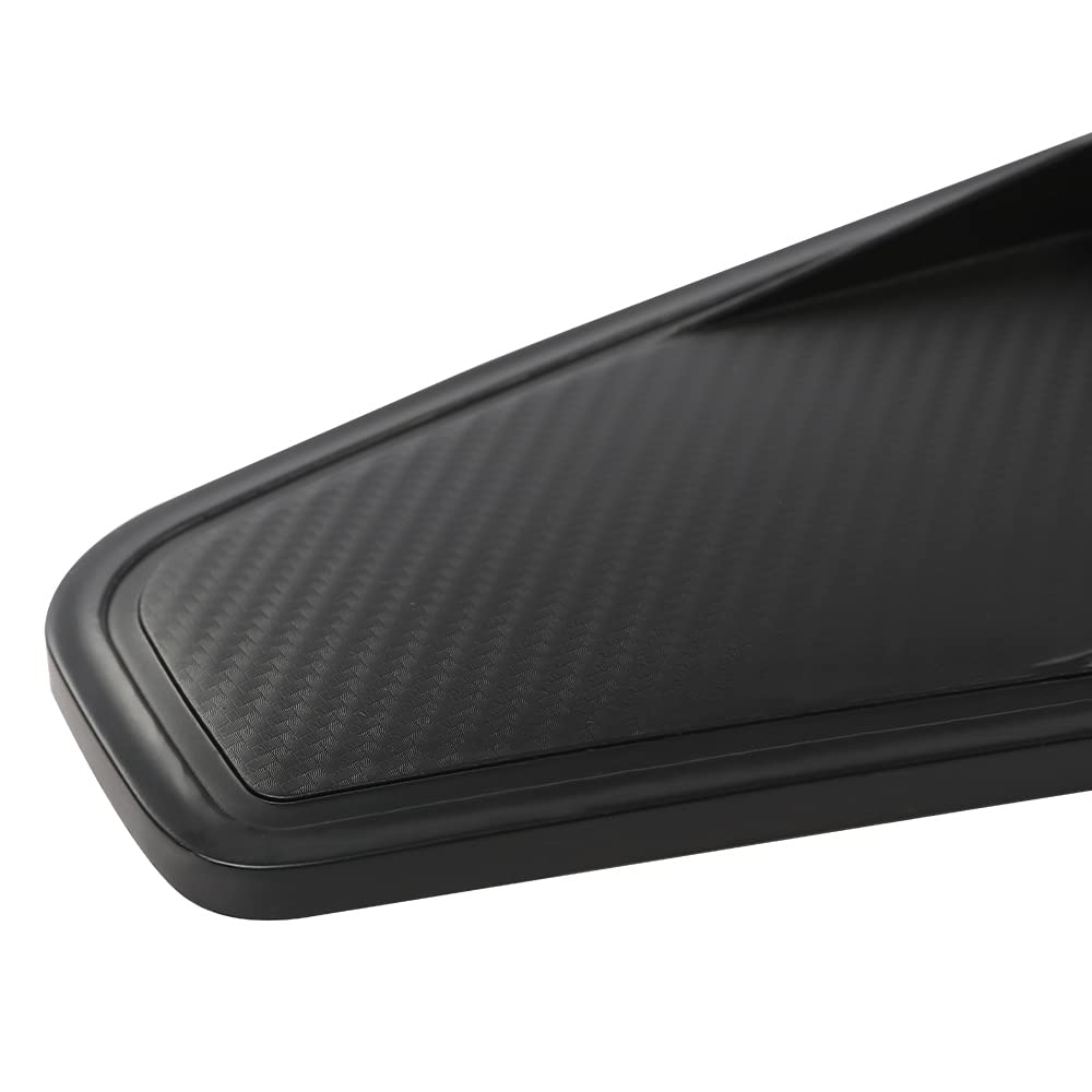 G-PLUS Side Window Louvers Board Left Right Carbon Style Compatible with 2005-2014 Mustang(NOT fit Convertible Models) ABS Plastic Black Side Window Louver Air Vent Scoop Shades Cover Blinds