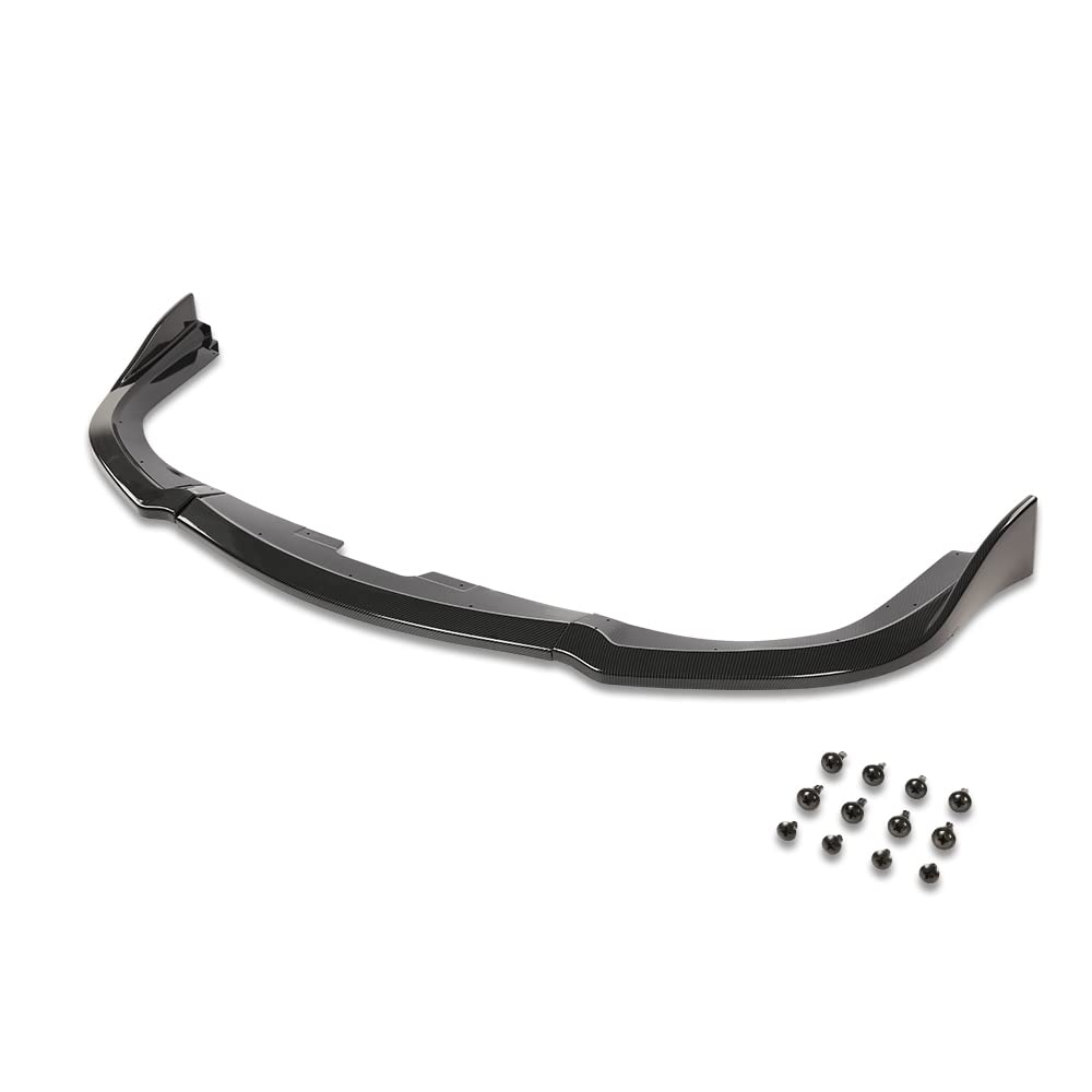 G-PLUS Front Bumper Lip Spoiler Splitter Compatible with 2006-2007 Subaru Impreza WRX STI All Models CS2 Style PP Black Unpainted Front Bumper Lip Dam Chin Splitter Protector