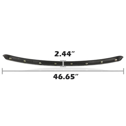 G-PLUS Front Hood Molding Trim Moulding W/ 8 Clips, Compatible with GMC Sierra 1500 2007-2013/ GMC Sierra 2500 HD 3500 HD 2007-2010 GM1235109 10385156 (Silver)