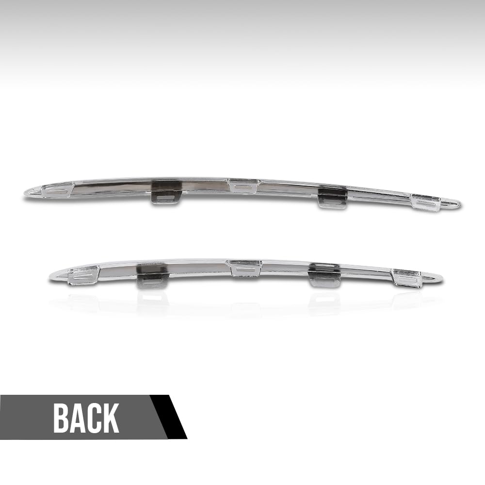 G-PLUS Front Bumper Outer Molding Trim Compatible with BenzGLE450 4Matic 3.0L L6 - Electric/Gas 2020-2025 1678858403, 1678858303 Silver