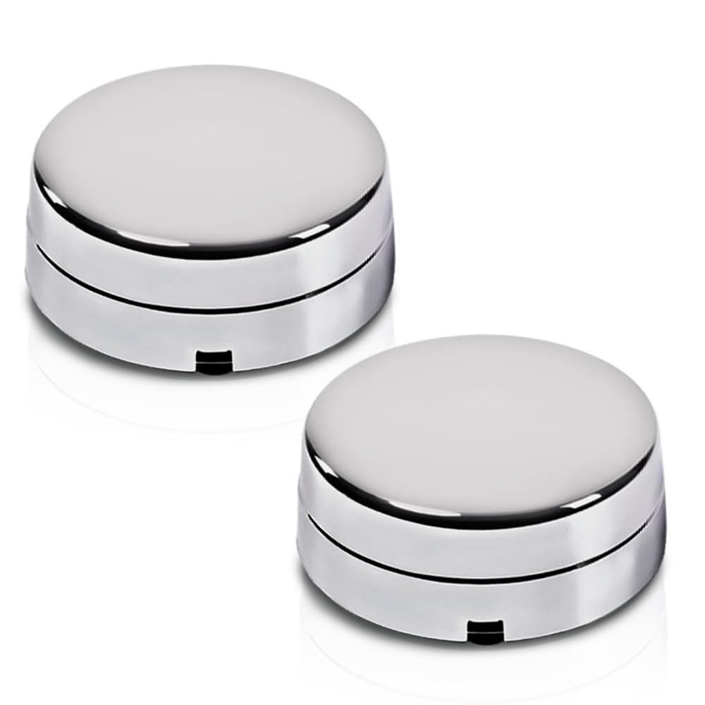 G-PLUS Rear Wheel Chrome Center Hub Caps Compatible with Dodge Ram 3500 1-Ton Dually 2003-2017 8-Lug 5 Slot 17" Steel 560-8010