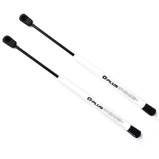 【MULTI-COLORED】G-PLUS 13.30" 80lb/380N Gas Hood Struts, Gas Shock Lift Supports Compatible with Ford Expedition 1997-2006, Ford F150 1995-2004, Ford F150 Heritage 2004, Ford F250 1995-2004(Matt White)
