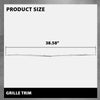 G-PLUS Center Grille Trim Compatible with Benz E300 E450 E400 4Matic Sedan/Wagon, 2017-2020,Fit For Models With Luxury Package 2138850300, MB1044136