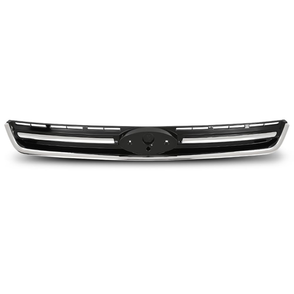 G-PLUS Front Upper Bumper Grille Grill W/Chrome Molding, Compatible with Ford Esacpe 2013-2016, CJ5Z8200DD, FO1200541