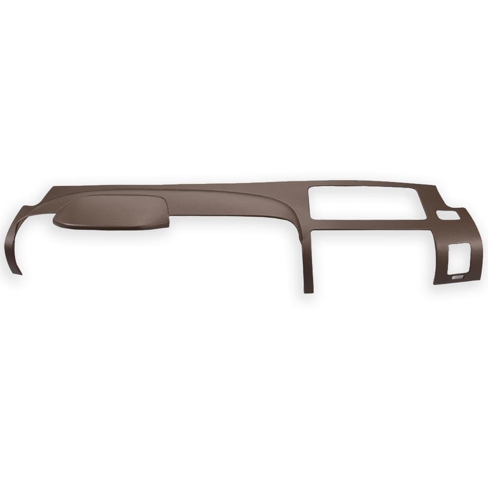 G-PLUS TPE Half Dash Cover Brown Compatible with 2007 2008 2009 2010 2011 2012 2013 Chevy Silverado (LS, LT, WT, Base) /2007 2008 2009 2010 2011 2012 2013 GMC Sierra (SL, SLE, WT, Base)