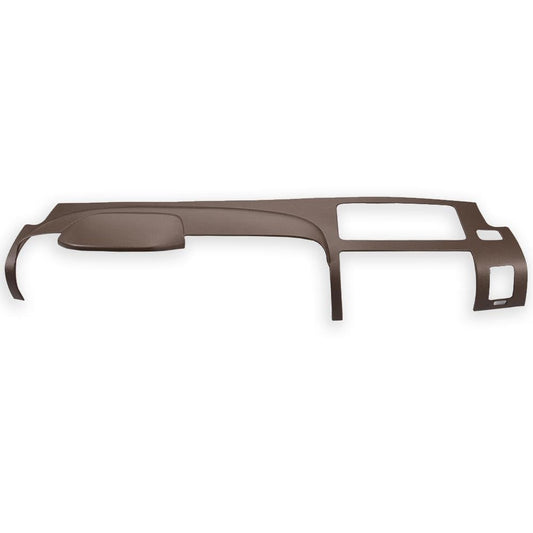 G-PLUS TPE Half Dash Cover Brown Compatible with 2007 2008 2009 2010 2011 2012 2013 Chevy Silverado (LS, LT, WT, Base) /2007 2008 2009 2010 2011 2012 2013 GMC Sierra (SL, SLE, WT, Base)