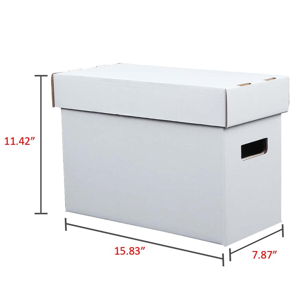 G-PLUS Comic Book Storage Comic Book Box Holds 150-175 Comics Collapsible Moistureproof Archival Cardboard 5 Pack