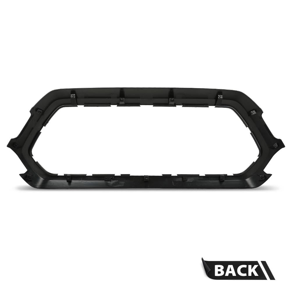 G-PLUS Front Upper Grille Outer Frame Surround Compatible with Toyota Tacoma 2016-2022 Matte Black